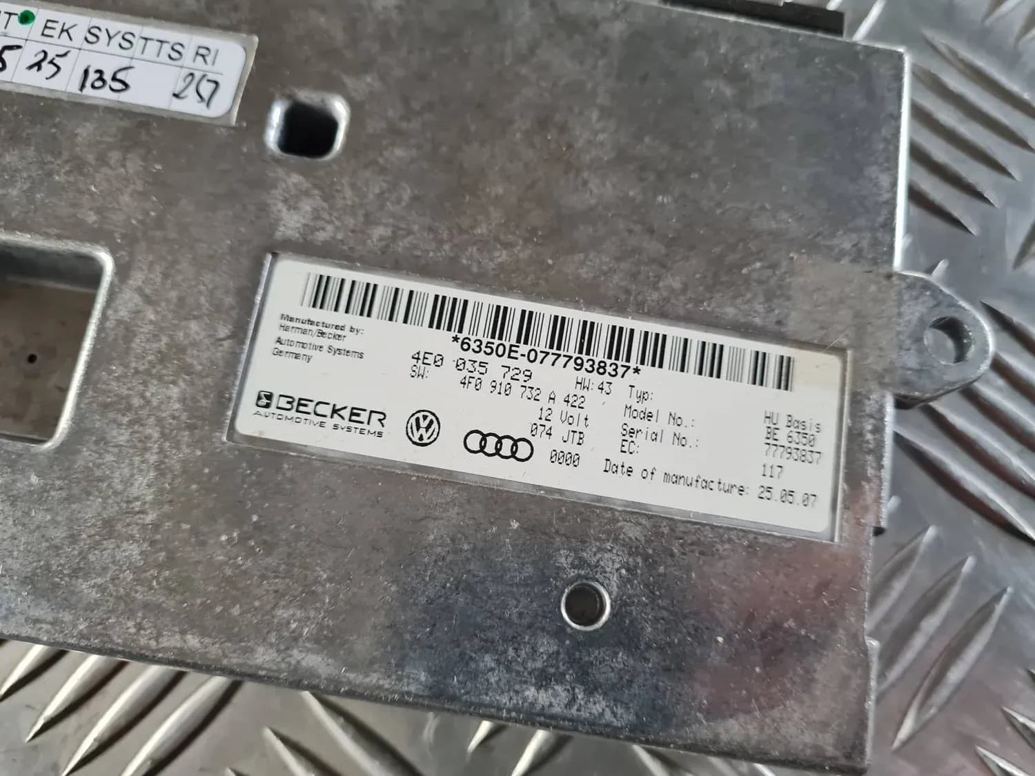 Multimedie-kontrolenhed AUDI A6 2008 - foto 3