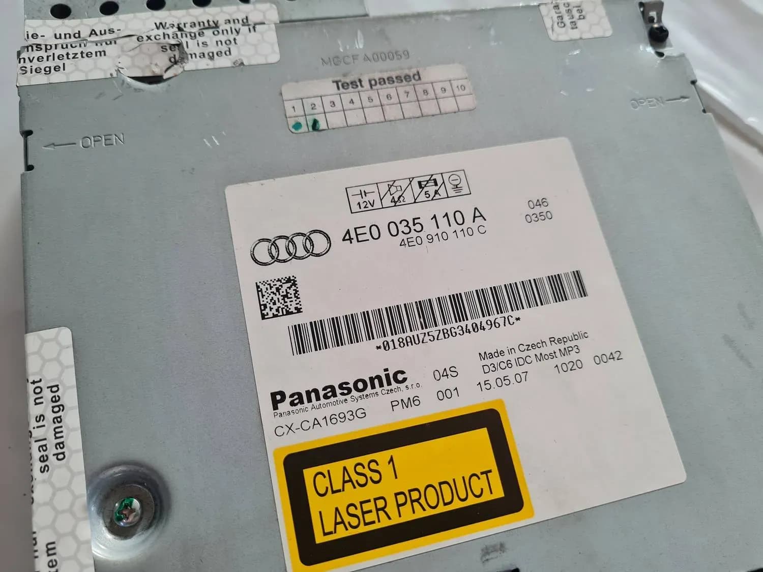 CD/DVD/Navigationsenhed AUDI A6 2008 - foto 5